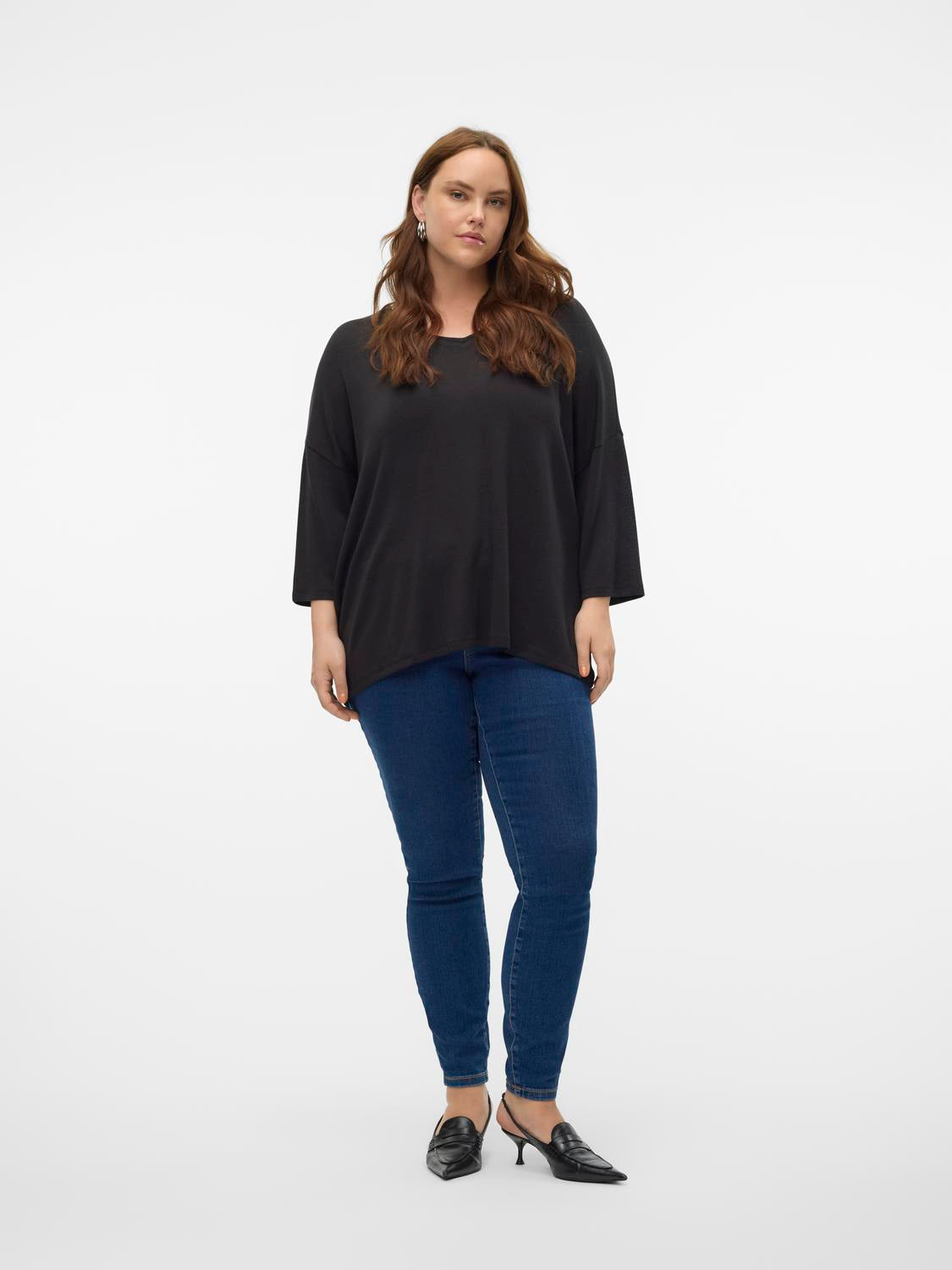 VMCBRIANNA 3/4 V-NECK BLOUSE