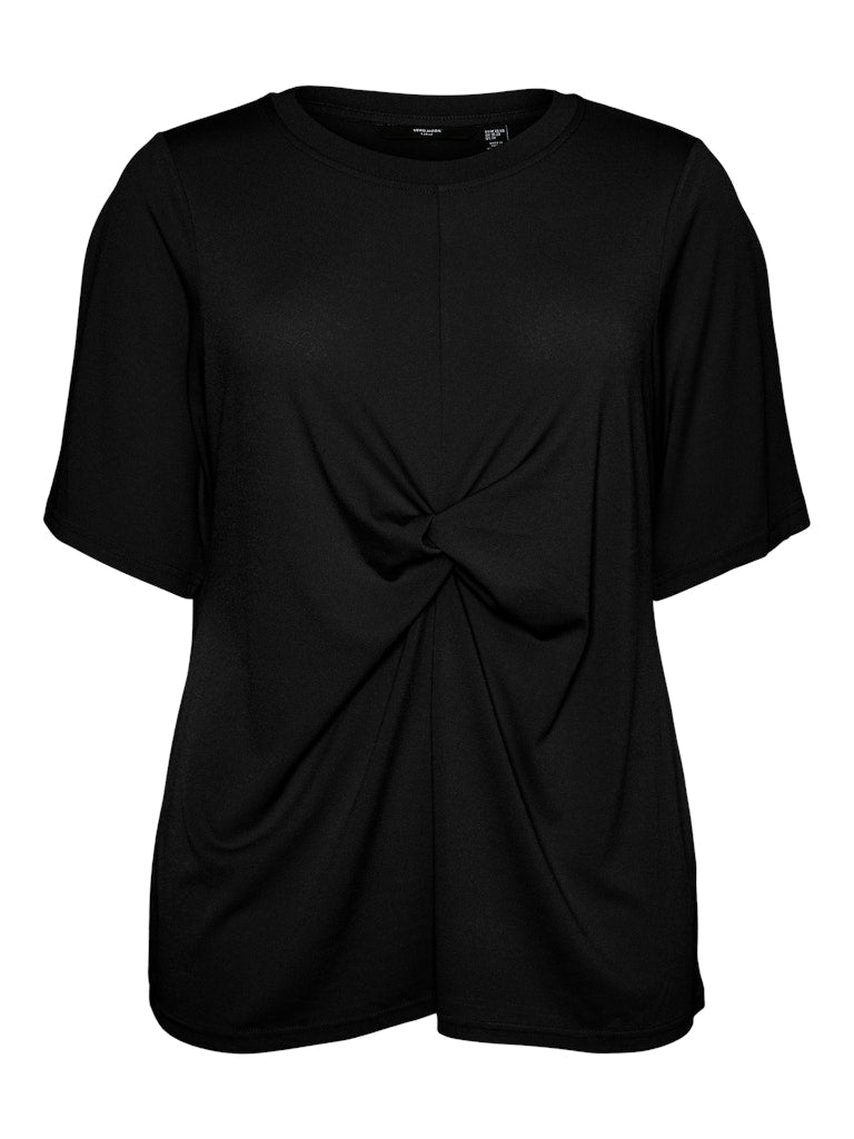 VMCRAQUEL SS O-NECK KNOT TOP