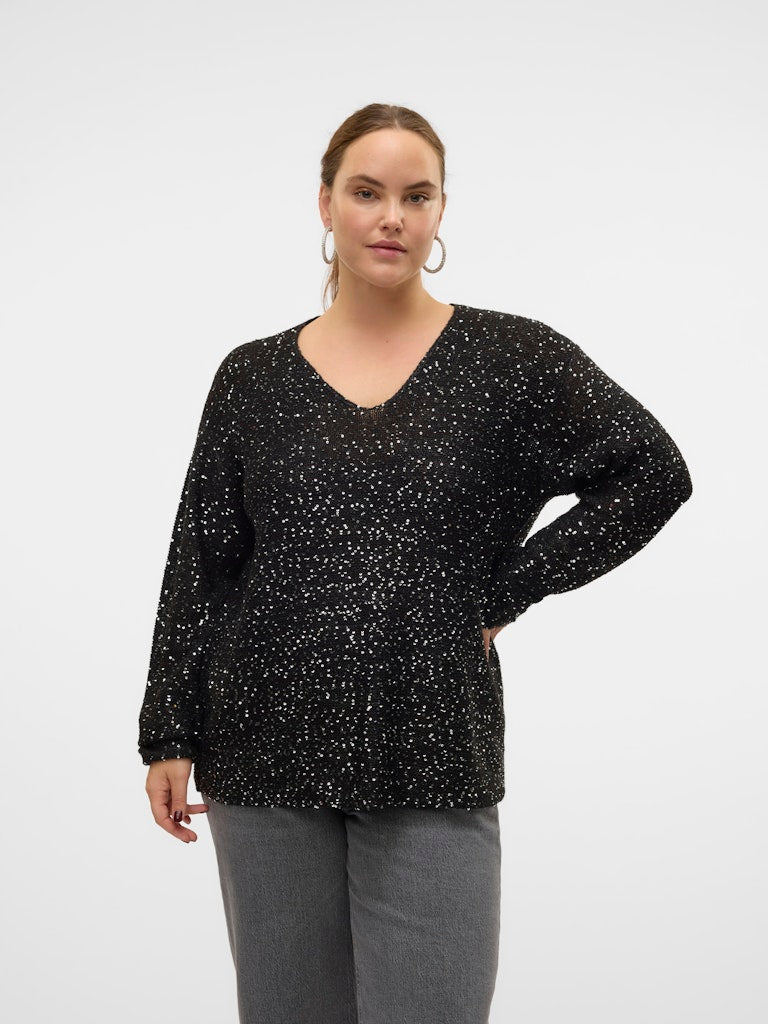 VMCLEILANI NEW LS V-NECK PULLOVER