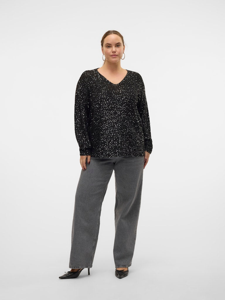 VMCLEILANI NEW LS V-NECK PULLOVER