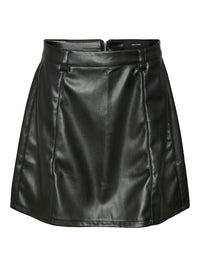 VMCSILLA H/W SHORT PU SKIRT