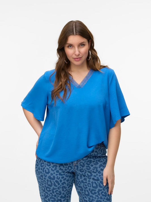 VmcAlva - Bluse med V-hals