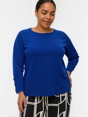 VMCGOLD - Strikbluse med Bådhals