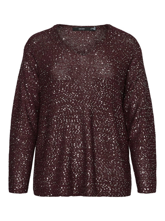 VMCLEILANI NEW LS V-NECK PULLOVER