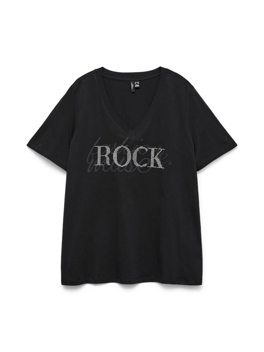 VMCHUDSON - Rock T-shirt V-hals