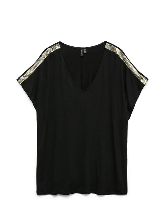 VmcHenna - Bluse med Pailletter