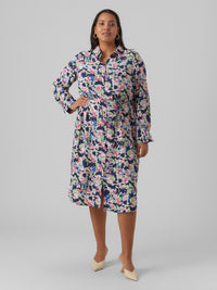 VMBONNI CATCH LS CALF SHIRT DRESS