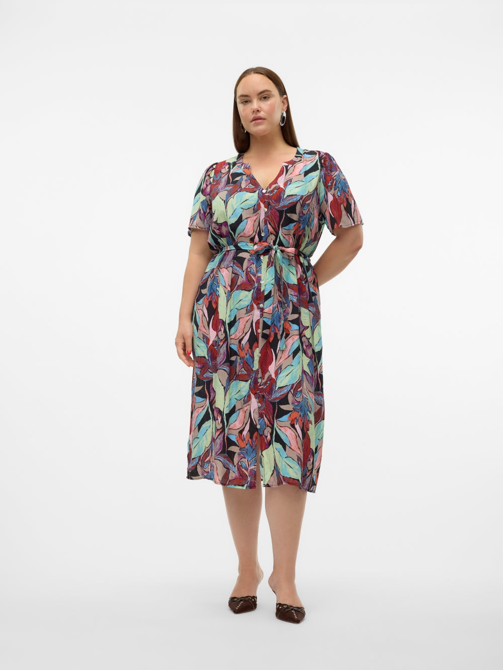 VMCMAJA PALMA SS CALF DRESS