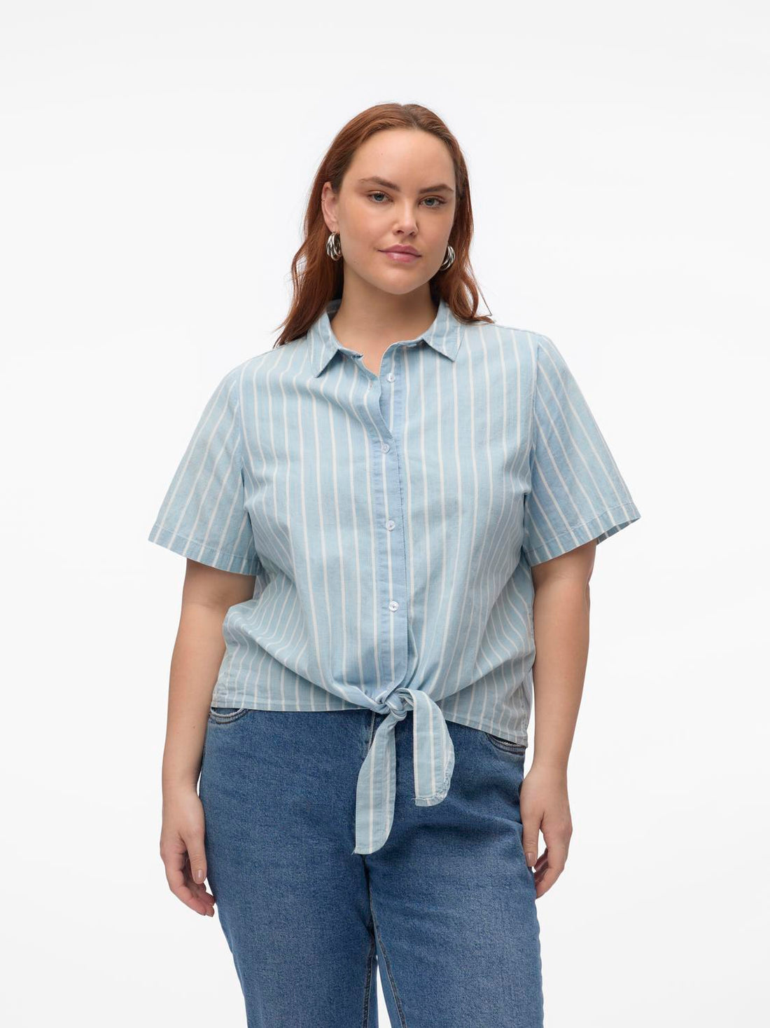 VMCLEONIE 3/4 SHORT CHAMBRAY SHIRT