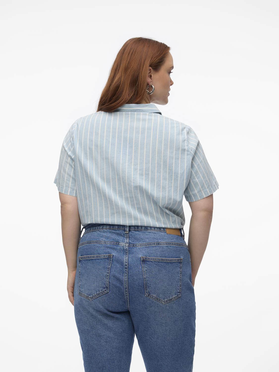 VMCLEONIE 3/4 SHORT CHAMBRAY SHIRT