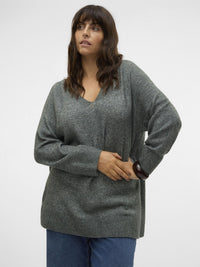 VMCFILUCA LS V-NCK LONG PULLOVER