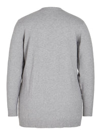 VIRIL ÅPEN L/S STRIKKET CARDIGAN/CUR - NOOS