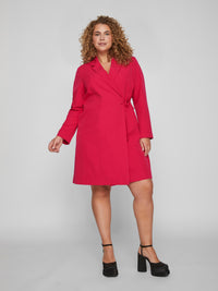 VIMYA L/S WRAP BLAZER DRESS/CUR