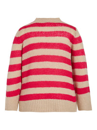 VICORENTINE O-NECK L/S KNIT TOP/CUR