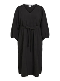 VIPIPE V-HALS 7/8 DRESS/CUR