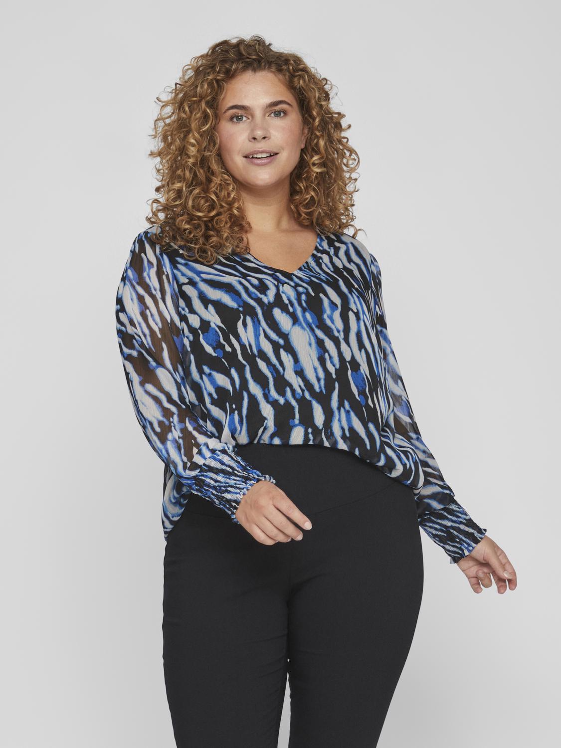 VIFALIA V-NECK LS TOP