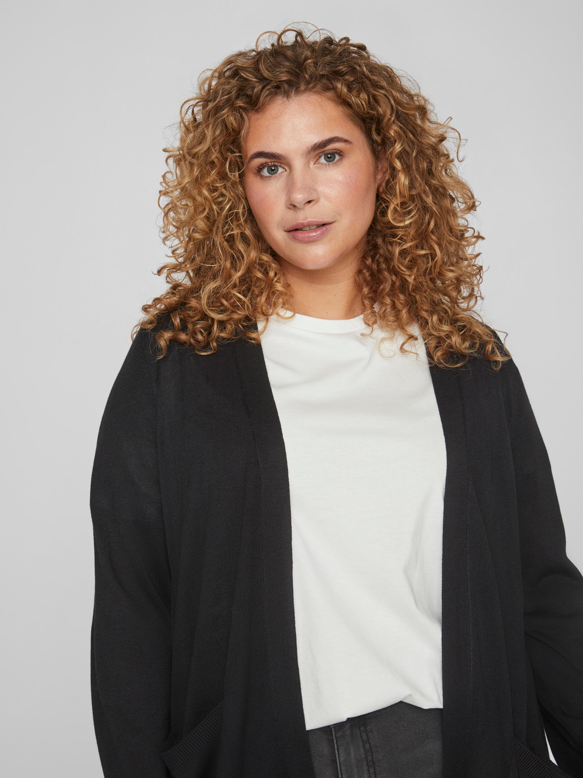 VIJUPITER ÅPEN L/S STRIKK CARDI/CUR