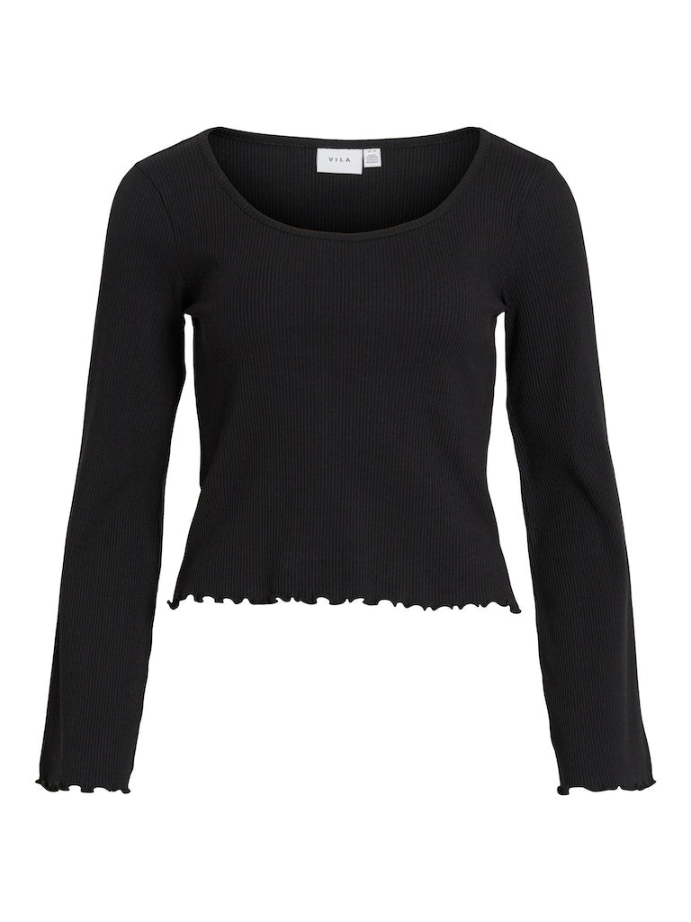 VIABENIA U-NECK L/S TOP