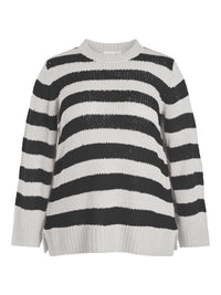 VICORENTINE O-NECK L/S KNIT TOP/CUR