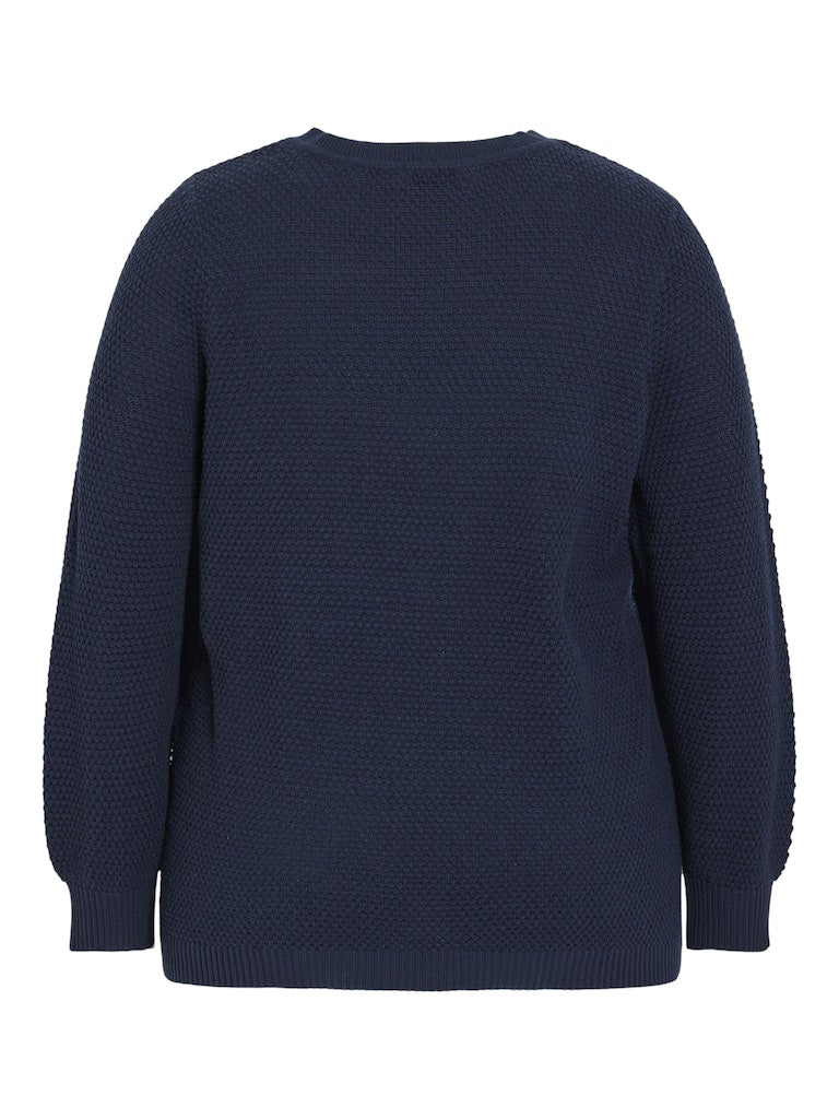 VIDALO V-NECK L/S KNIT TOP