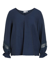 VIMIDA V-NECK L/S TOP