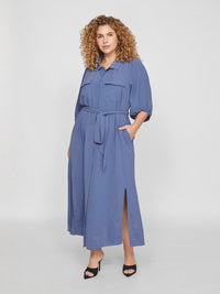 VISALA 3/4 ANKLE SHIRT DRESS