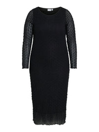 VIMESSAN BOATNECK L/S MIDI DRESS