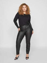 VIANNA COATED HW SLIM JEANS