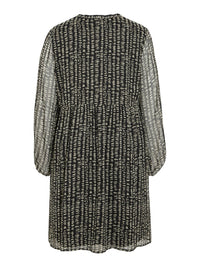 VIFALIA LANA V-NECK L/S  MIDI DRESS