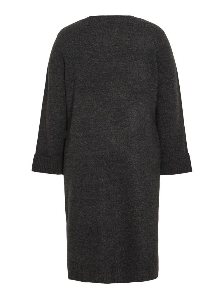 VICILIA O-NECK L/S HIGH SLIT DRESS