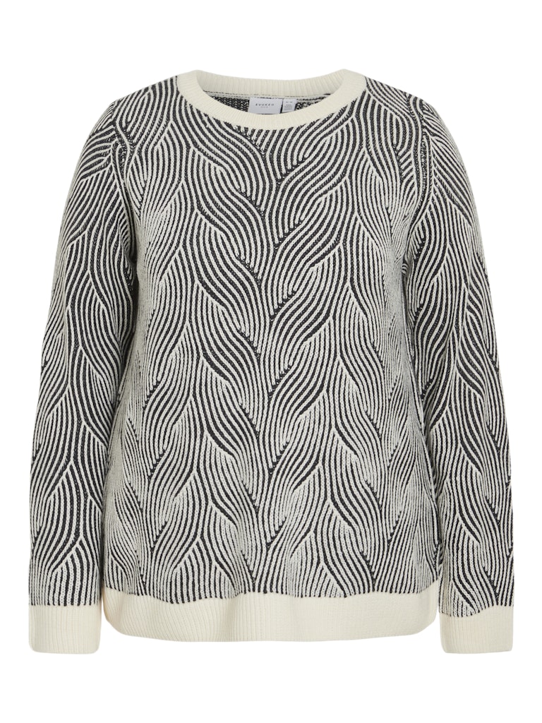 VIDOREEN O-NECK L/S KNIT TOP