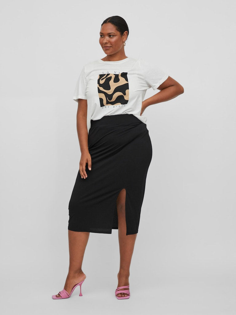 VIBORNEO HW MIDI SKIRT/SU/CUR - NOOS