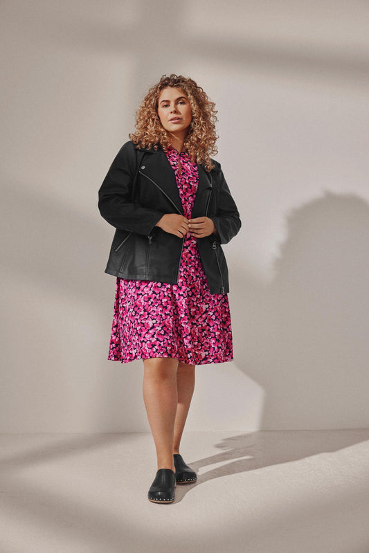 VIMOASHLY MANDARIN SHORT DRESS/CUR