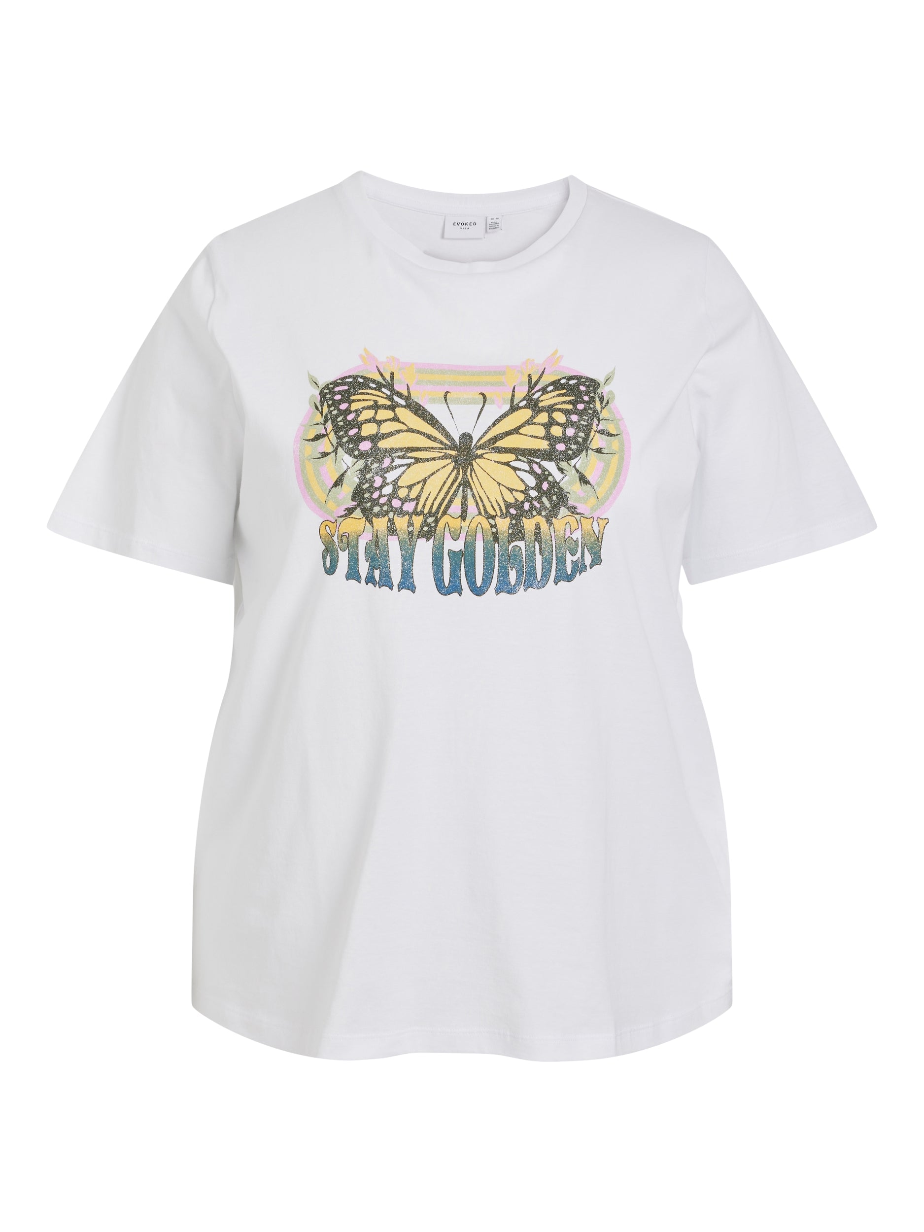 T-shirt - VISYBIL BUTTERFLY O-NECK SS TEE