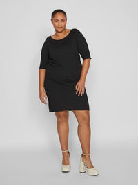 VIANNIE BOATNECK SHORT DRESS