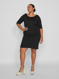 VIANNIE BOATNECK SHORT DRESS