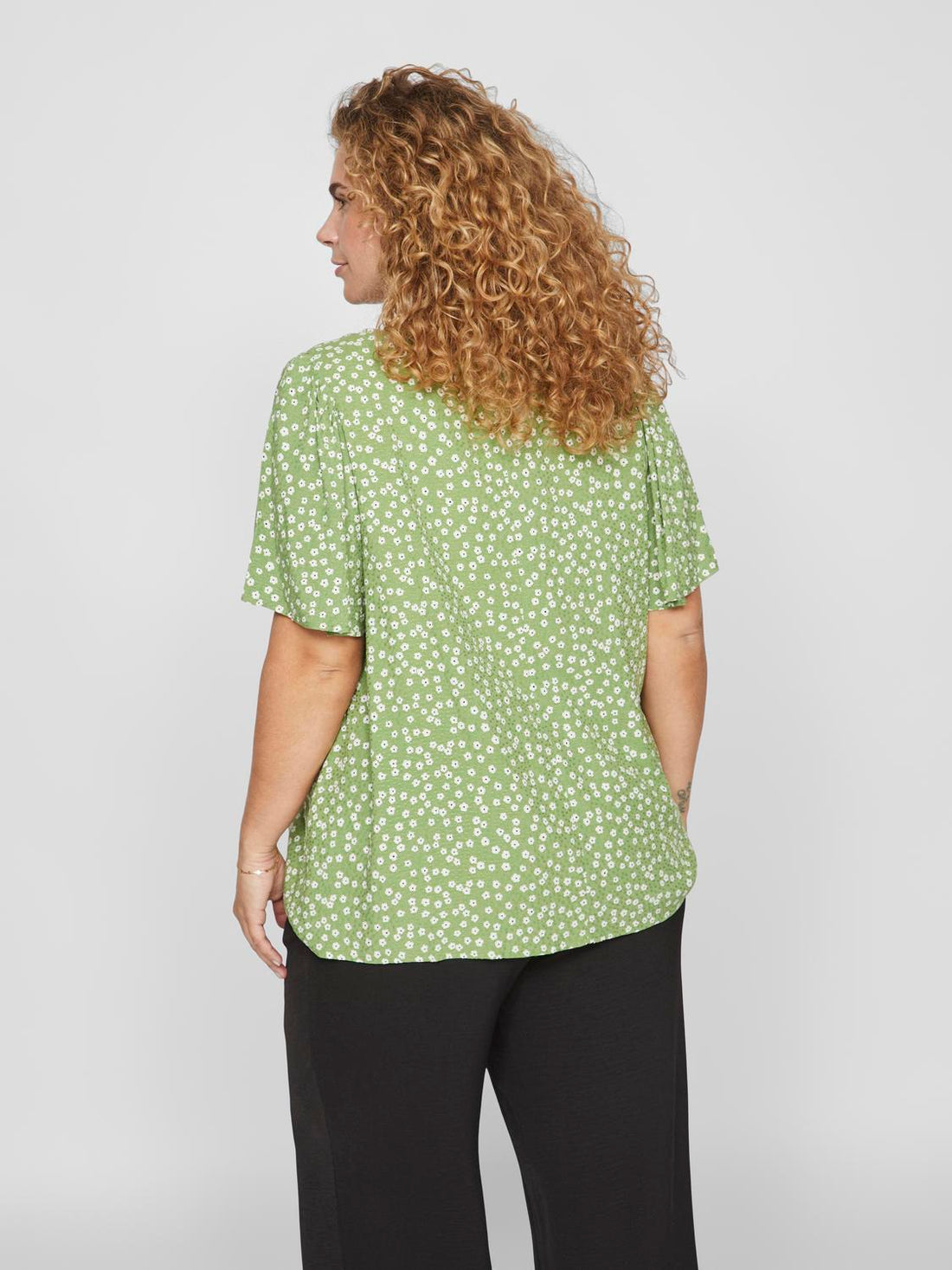 VICATIE WIDE O-NECK SS BLOUSE