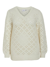 VIBARELLA WIDE V-NECK KNIT