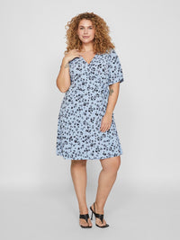 VIGLENDA SS SHORT WRAP DRESS