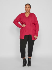 VIRIL ÅPEN L/S STRIKKET CARDIGAN/CUR - NOOS