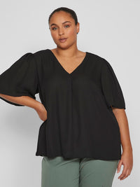 VILUCIA V-NECK 2/4 TOP/CUR - NOOS