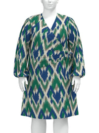 VIPEFFI PERRY LS WRAP DRESS