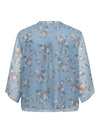 CarSigrid - Langærmet V-Hals Bluse