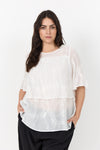 WA-SILICIA 3 broderet bluse