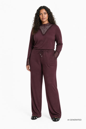 WaSTELLA 8 - Bluse med Blondedetaljer