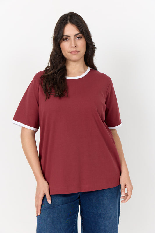 WaVERONA 13 - T-shirt med kontrastkanter