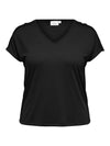 CarJulia - T-shirt med V-hals