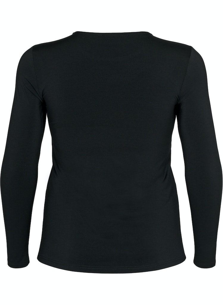 ZIBLDIA - L/S - UTSKUTT BLUSSE