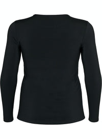 ZIBLDIA - L/S - UTSKUTT BLUSSE