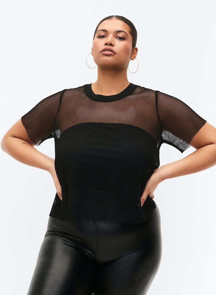 ZiBLDANJA - S/S - FISHNET TOP